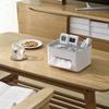Modern Minimalist Multifunctional Desktop Tissue Box with Top Storage Compartment Home Remote Control Phone Glasses Organizer Household Goods