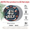 2D Flat Aluminum Wall Hanging In The Style of The 250th Anniversary of The Founding of The United States, Available In Various Sizes and With A
