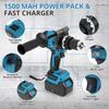 Multifunctional Brushless Impact Drill Set - Rechargeable Lithium Battery, Home & Industrial Dual-Use