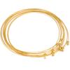 1 Piece 304 Stainless Steel Wire Collar Choker Necklace Round with Removable Ball End Cap Handmade DIY Jewelry Making 45cm Long
