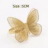 1PC Hollow Butterfly Napkin Holder Waterproof Dinnig Table Decoration Elegant Napkin Ring