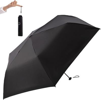 FANACAN Guarda-sol de Fibra de Carbono com Luz UV e Durável para Chuva ou Unissex para Homens e Mulheres Proteção Ultraleve, Bloqueio 100%, Compacto,