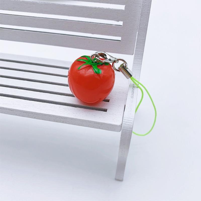 Multi Color Phone Lanyard Fruit Shapes Pendant Wrist Strap Detachable Phone Chains Keyring Portable Accessory for Women