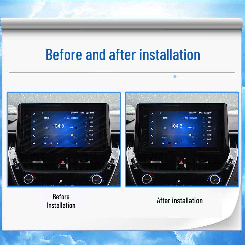 Toyota BZ3 Interior Navigation Screen Tempered Film & Console Sticker, 2023-24 Model.
