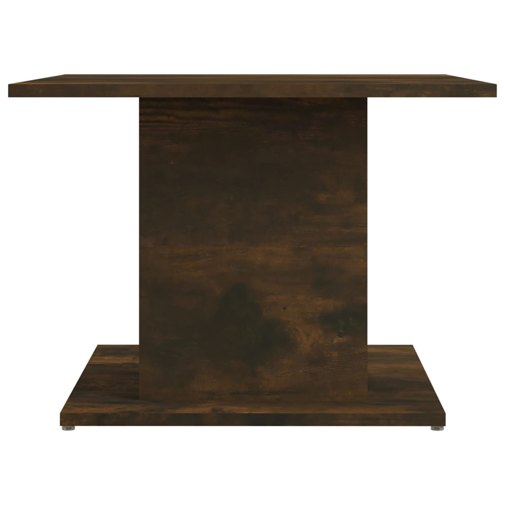 Coffee Table Smoked Oak 55.5 x 55.5 x 40 cm Wood Based Material