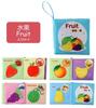 1Pcs Plush Baby Book Montessori Early Education Quiet Cloth Book Learning Toys For Babies 0-6 Months And Up Enlightenment Puzzles