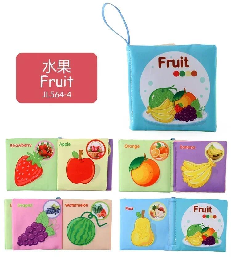 

1Pcs Soft Baby Book Montessori Early Education Quiet Cloth Book Learning Toys For Babies 0-6 Months And Up Enlightenment Puzzles