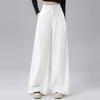 2026 Spring High-Quality Cotton Linen Wide-Leg Pants - Plus Size, High Waist, Versatile, Casual, and Floor-Length for Women