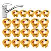 20pcs Faucet Handle Hot Cold Water Sign Red Blue Label Decoration Cover Kitchen Bathroom Mixer Tap Indicate For Faucet Handles