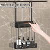 Shower Rack Carbon Steel Shower Caddy Double Layer Shower Caddy Hanging Storage Rack for Bathroom Organization