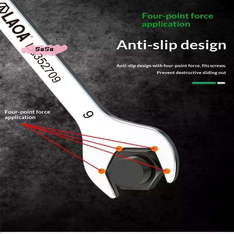 S-1/8/10Pcs Mini Thin Stainless Steel Double Open-end Wrench 5-11mm Dual-purpose Wrench For Repair Hand Tool Accessory