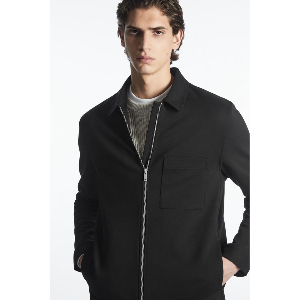 

Куртка COS Japan из хлопкового джерси на молнии