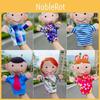 Family Members Plush Glove Puppet With Short Plush Preschool Doll Entertainment