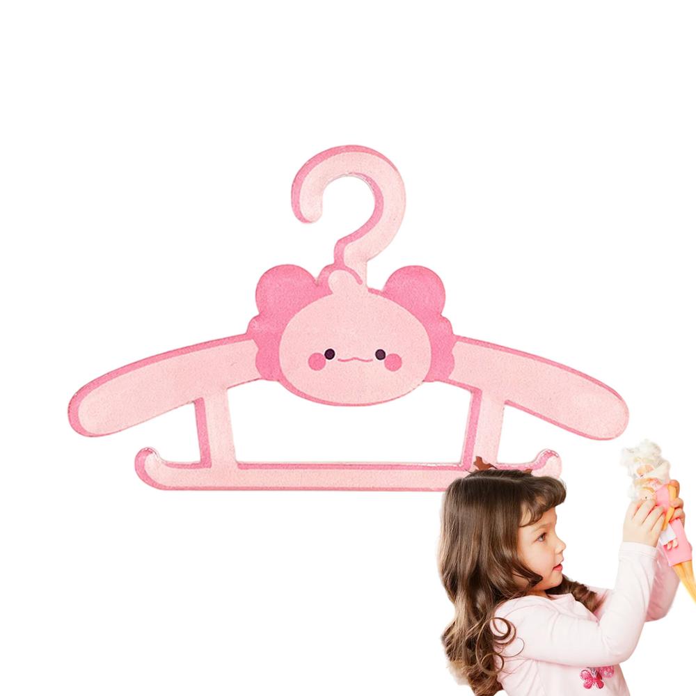 Dolls Clothes Hanger Doll Clothing Rack Pet Garment Rack Organizer For Gown Dress Outfit Wardrobe Furniture Accessories