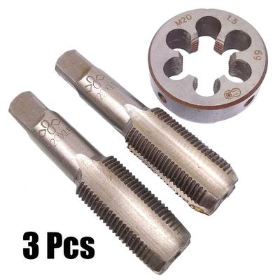 HSS M20 X 1.5mm Taper& Plug Tap& M20 X 1.5mm Die Metric Thread Right Hand