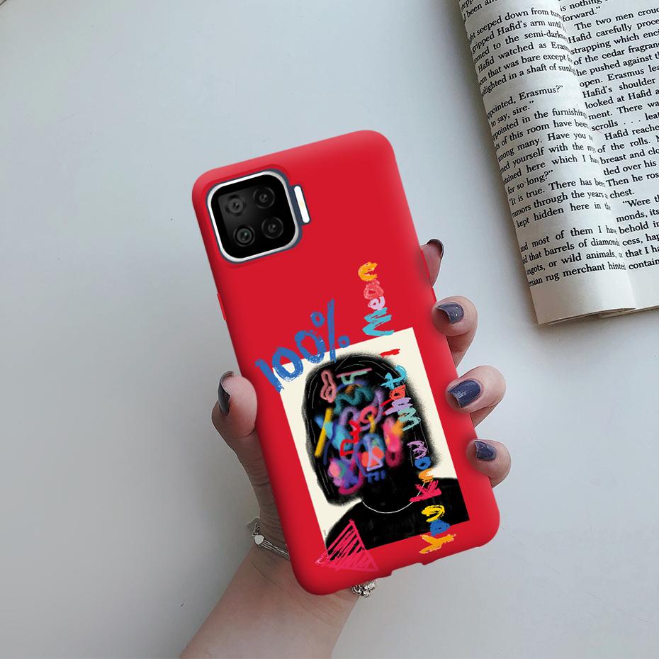 For OPPO Reno 4 Lite Case For OPPO Reno 4 Lite A73 A93 A 93 73 F17 F 17 Pro F17Pro Phone Case Soft TPU silicone Back Cover Funda