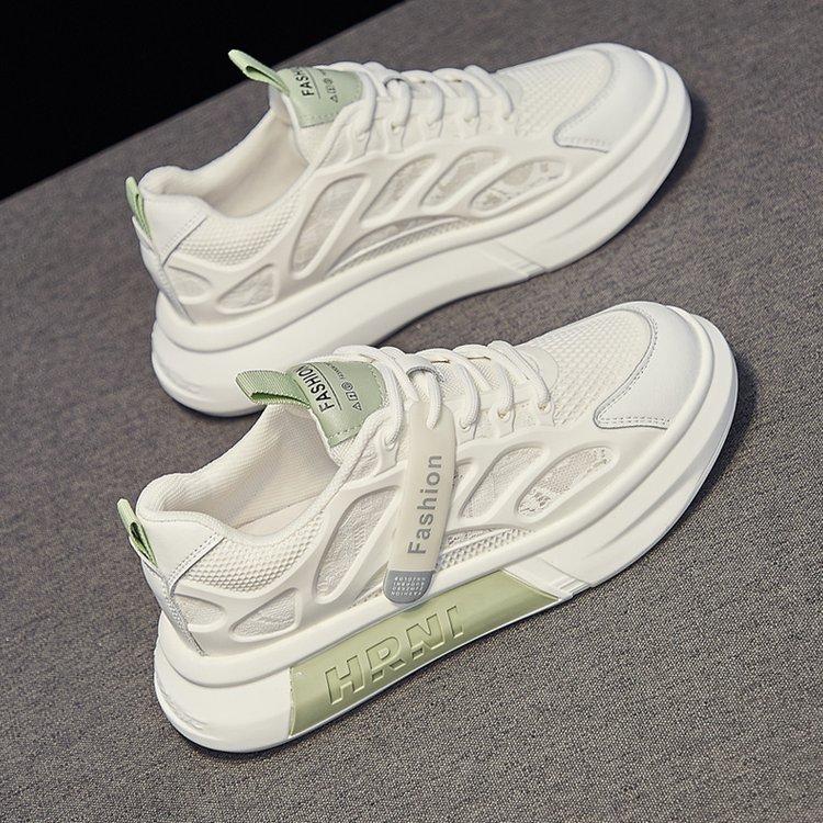 Thick-soled women's 2026 spring and autumn breathable new versatile muffin casual sports mesh board shoes German training shoes women
