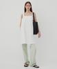 Leuba Squared-Neck Mini Dress - Off White