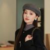 Versatile Korean Style Knit Beret for Women – Large, Warm, Gentle Autumn/Winter Hat