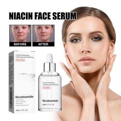 50ML Niacin Facial Essence, Moisturizing and Whitening Skin, Fading Acne Marks and Pores, Shrinking Pores