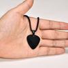 Edelstahl Gitarrenplektrum Halskette Anhänger Kragen Für Männer Jungen Schmuck Zubehör Für Musikliebhaber Geburtstagsparty Geschenk
