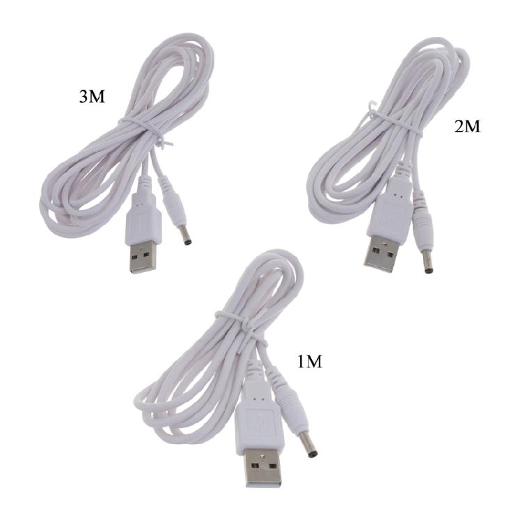Replacement 5V Power USB Cable Fast Charging USB To 3.5mm X 1.35mm Adapter Jack