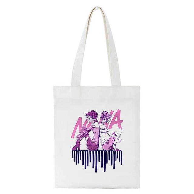 Shopping Bags Nana Anime Manga Nana Osaki And Ren Honjo Tote Bag Harajuku Handbags Shoulder Bags Casual Handbag Women Canvas Bag