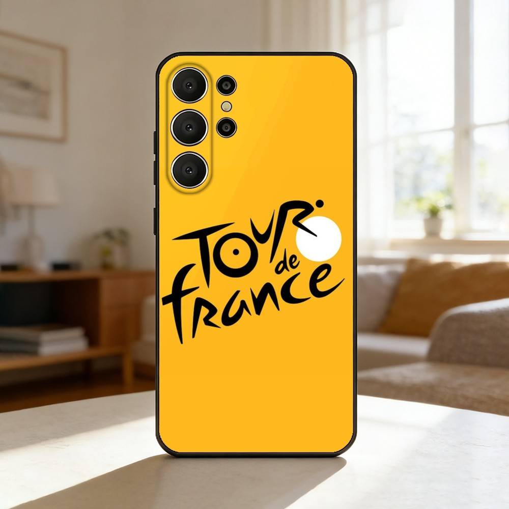 T-Tour De France Bike Phone Case For Samsung S26,S25,24,23,22,30,21,10,9,Ultra,Plus,Lite,Black Soft Case