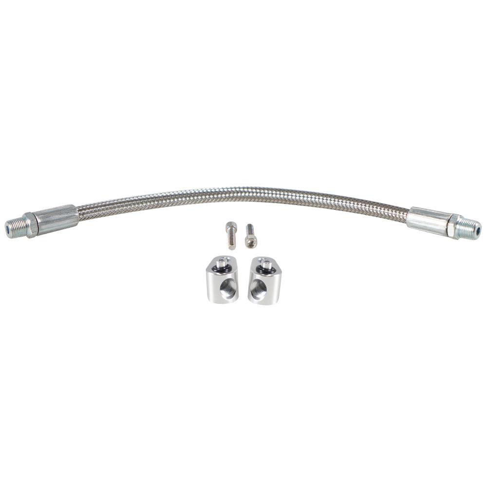 Coolant Crossover Steam Tube LS Engine 3-Bolt DBC DBW Gen 3 Throttle Body Bypass Steel Braided Hose Kit LSX LS1 LM7 551694H