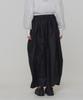 Amomento Layered Shirring Skirt_Black