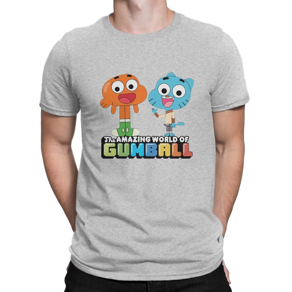 Fan Unisex T-Shirt Die erstaunliche Welt von Gumball Rundhals Oberteile Stoff T-Shirt Lustig Hohe Qualität Geschenkidee