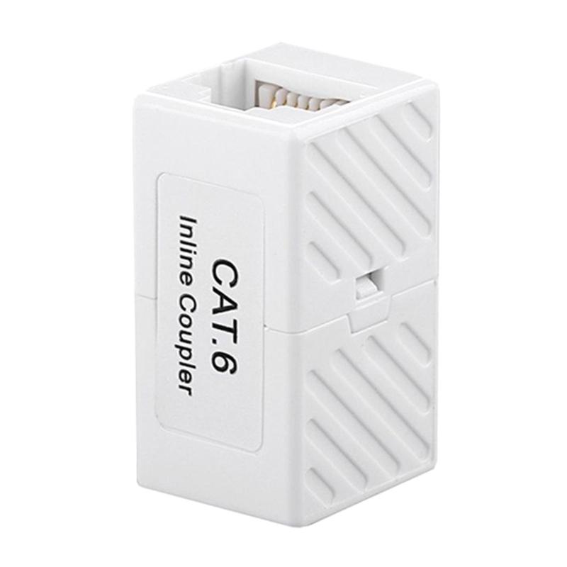 

RJ45 Networking Connector Cat6 Cat6A Ethernet Cable Extender Inlined Coupler for Home Office Use For Multiple Devices