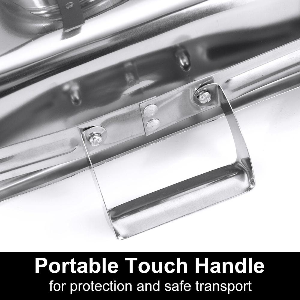 Quadratischer Buffet-Herd aus Edelstahl, Chafing Dish, Buffet-Öfen, Caterer, Speisenwärmer, Brenner, Tablett, Hochzeit, Party, 4 Packungen, 6 l