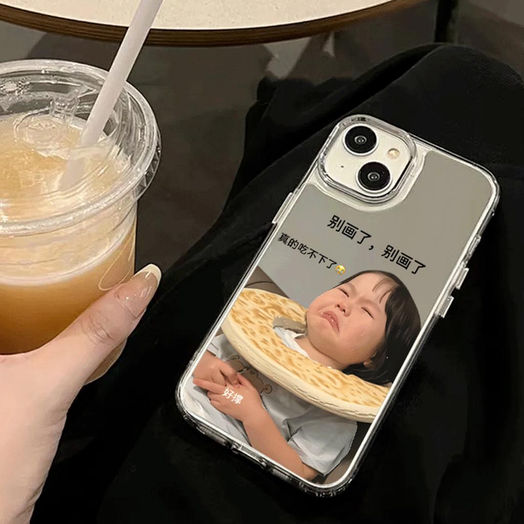 For Huawei Mirror Phone Case Android Cartoon Wave Fashion High-end Lanyard Mirror Puff Case