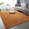 Solid Color Coral Fleece Carpet for Bedroom, Living Room, or Balcony - Full Coverage Mat for Bedside, Bay Window, or Coffee Table.