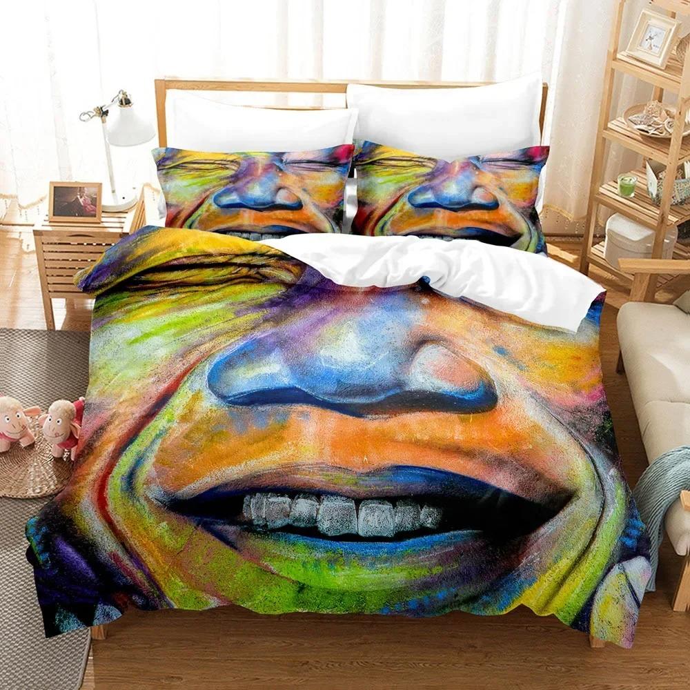 Comforter Graffiti Wall Urban Street Art Painting Bedding Set Bedroom Soft Modern S Comefortable Quilt