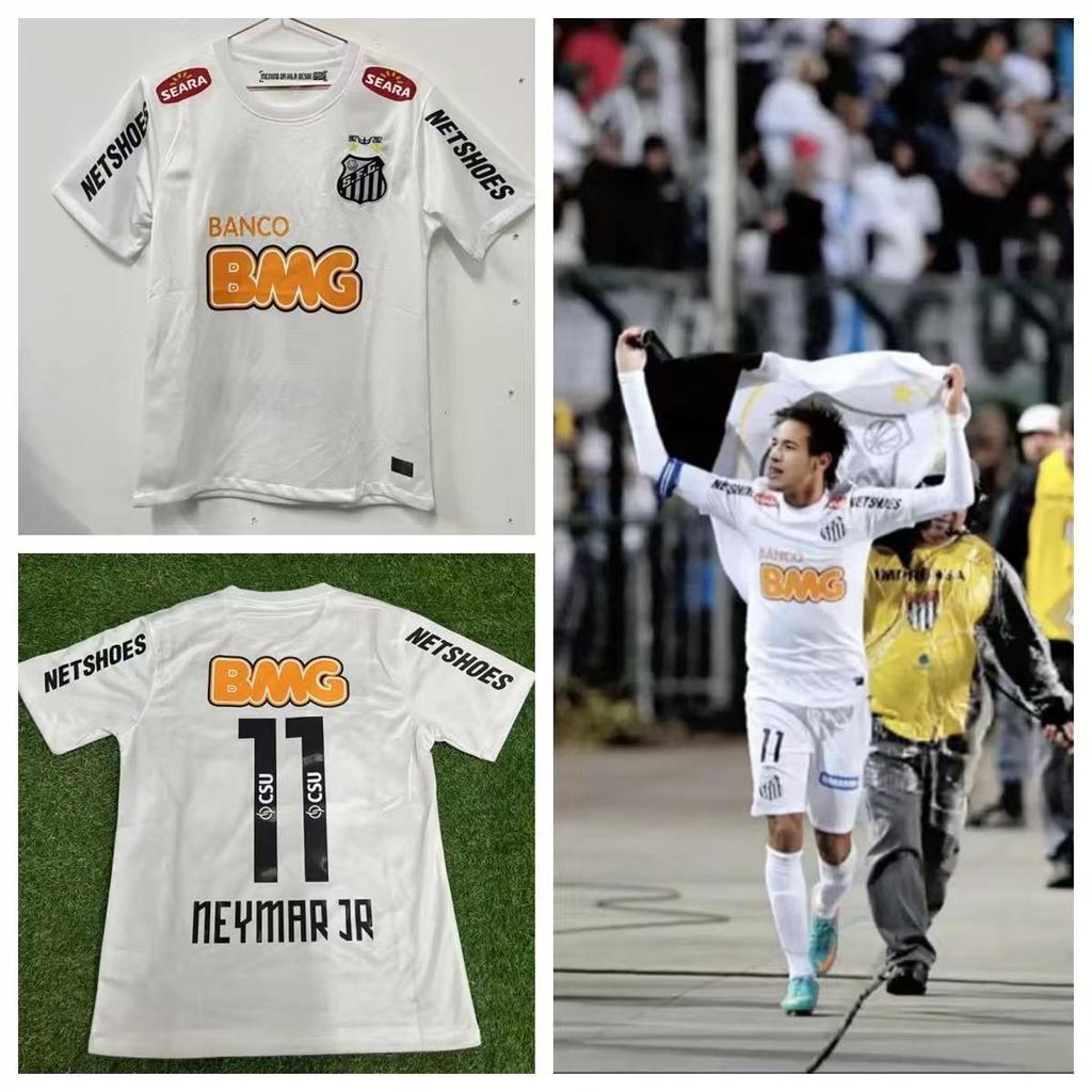 Classic Retro Santos Neymar #11 Home/Away Football Jersey Kit