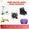 90mm (3.5") Replacement Wheels: High Elastic, Quiet, Wear-Resistant – For Skates, Luggage, Kids' Scooters