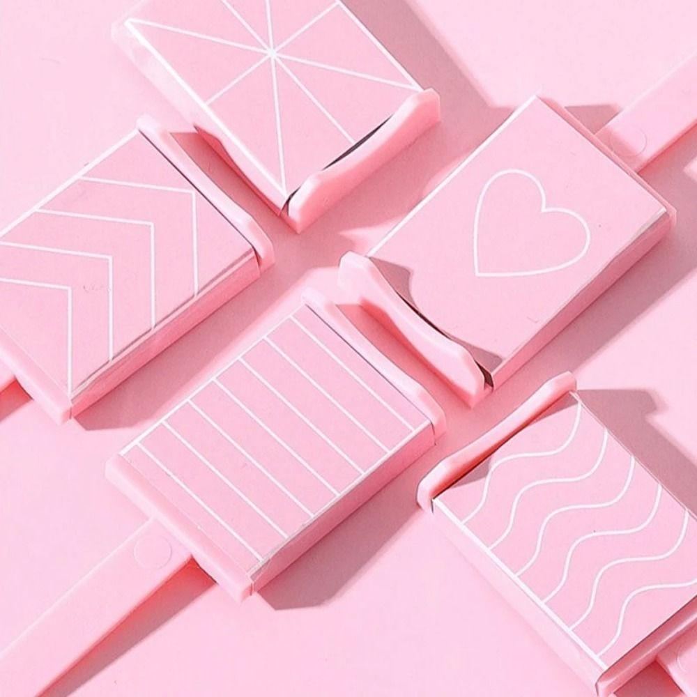 5pcs/set Gel Polish Cat Eye Magnetic Stick Professional Portable Nail Art Magnets Bar Easy To Use Heart Wave Stripe Pattern