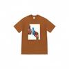 Supreme Logo Print BOX Crew Neck Short Sleeve Shirt Brown S57