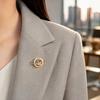 Clothing Decorative Pin Rhinestone Planet Star Brooch Pin, Hollow Badge Women Jewelry, Accessory for Suits Coats Scarves Shawls Bags Cardigans Jewelry