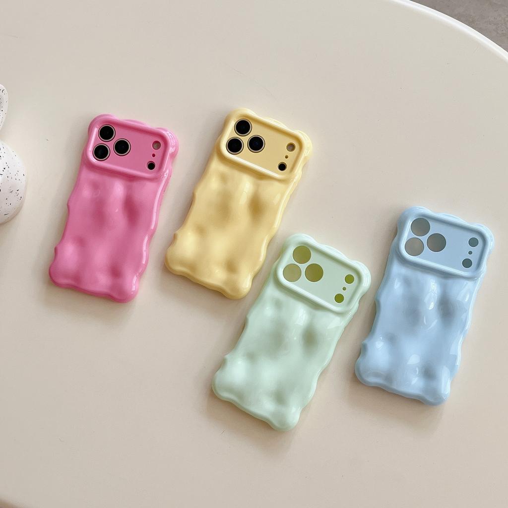 Korean girl candy color bubble case for iPhone16Pro max mobile phone case Apple 17 new 14/15