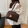 Street Style Pu Tote Bag For Women With Large Capacity And Zipper Closure For Daily Use