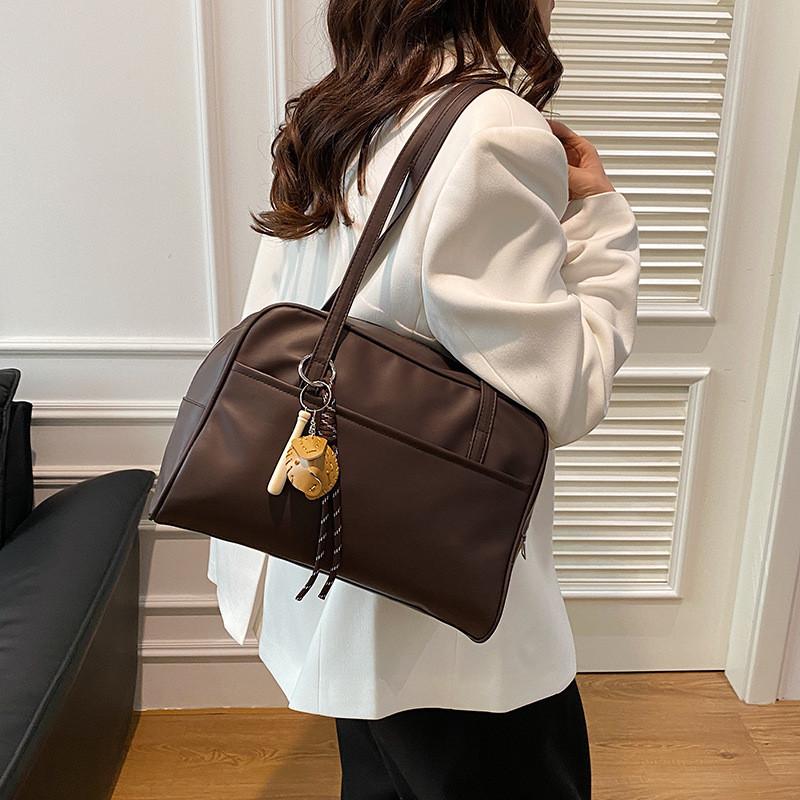 Street Style Pu Tote Bag For Women With Large Capacity And Zipper Closure For Daily Use