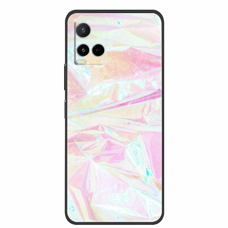 Marble Case For Vivo Y33s Silicone TPU Soft Phone Fashion Cover For Vivo Y33 S Case V2109 Funda Luxury Shockproof Cartoon Coque