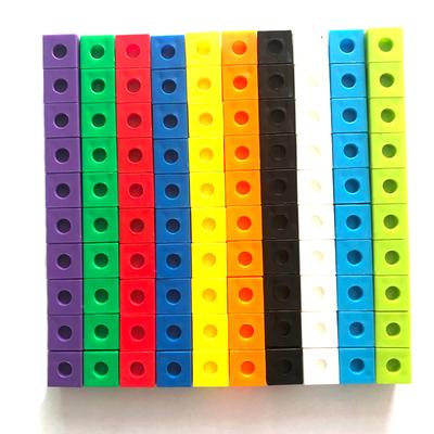 100Pcs Linking Cubes Math Manipulatives Montessori Toys For Kids  Learning Classroom Supplies Teaching Educational