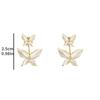 1 par de nuevos pendientes de mariposa de estilo coreano para mujer, joyas modernas, sencillas y exquisitas, regalos exquisitos para amigos.