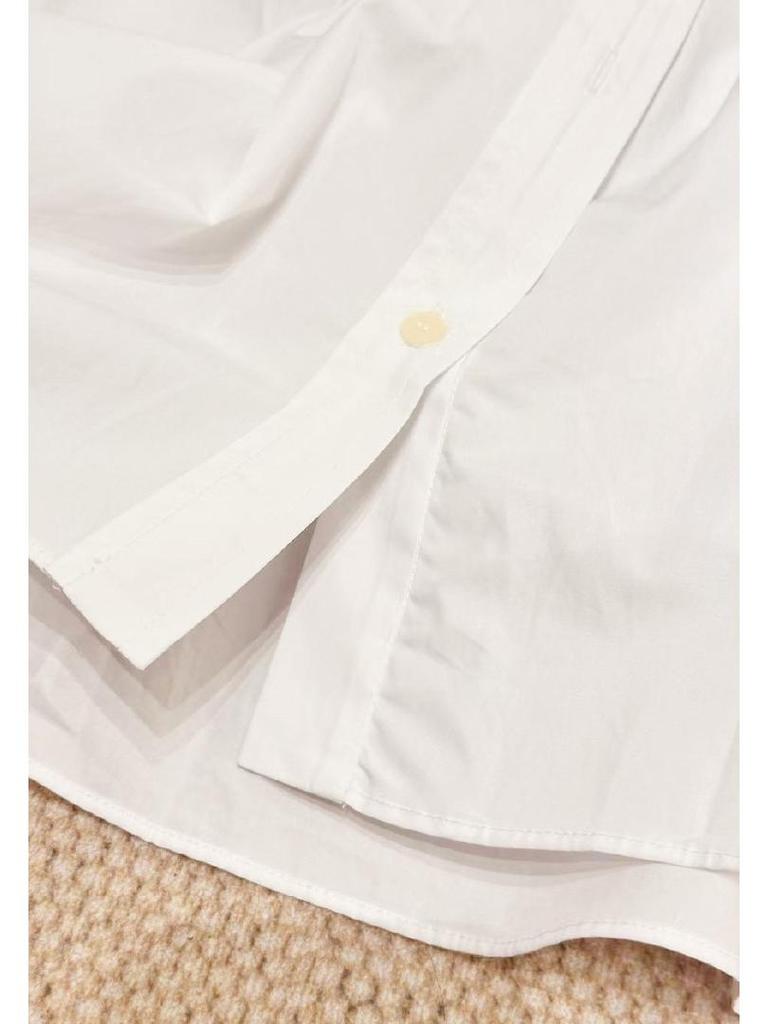 2024 Women's Summer Long Sleeve Shirt Dress with Turn-Down Collar and Waist Tie