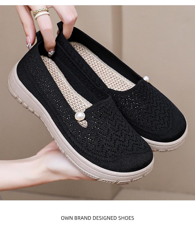 Women's Summer Breathable Slip-On Closed-Toe Casual Shoes