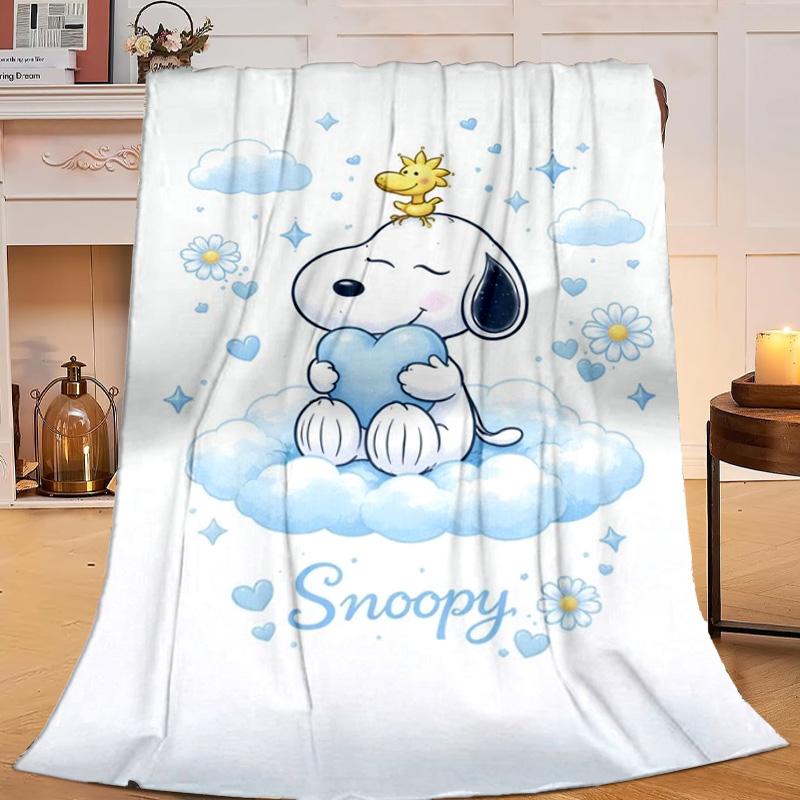 1PC Cute Dog Dreams Under Stars Flannel Blanket Gift, Suitable for Both Men And Women, Soft Ideal for Beds And Sofa, Birthday Or Christmas Gift